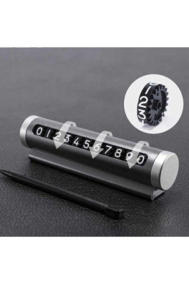 Park-Tel Numerator Luxury Rotating Metal Torpedo Adhesive Chrome