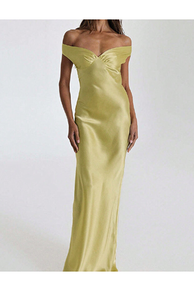 Rochie lunga, Verde