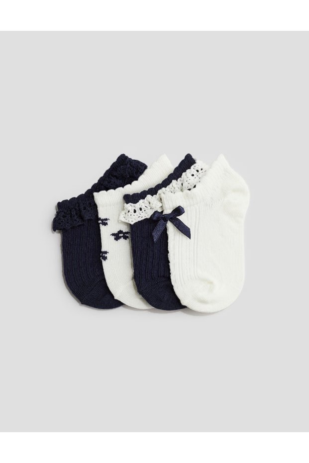 Socks set, White/Navy