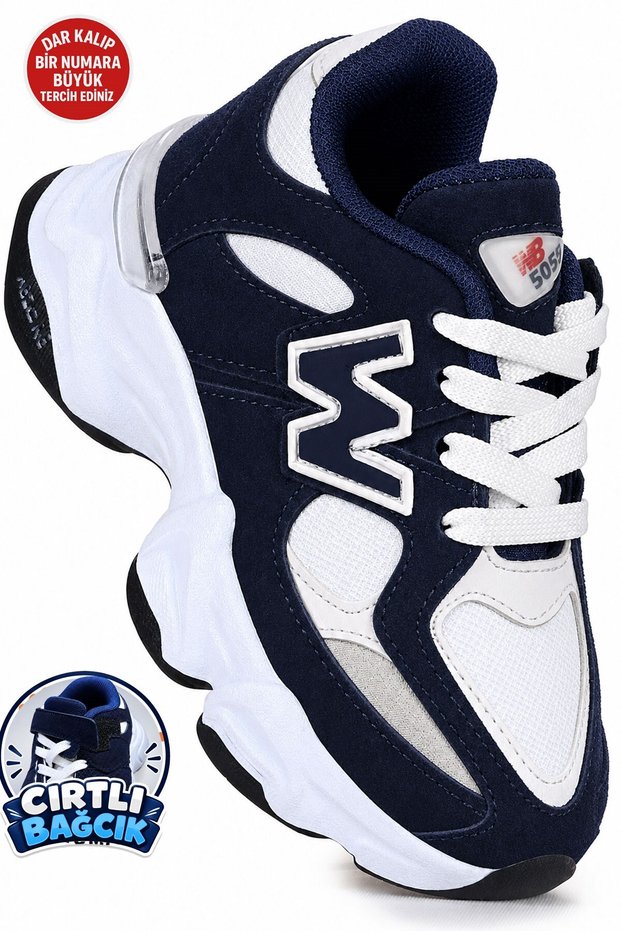 Unisex Winter Seasonal Skin Velcro Lacing Thick Sole Children's Sneaker Sports Shoes