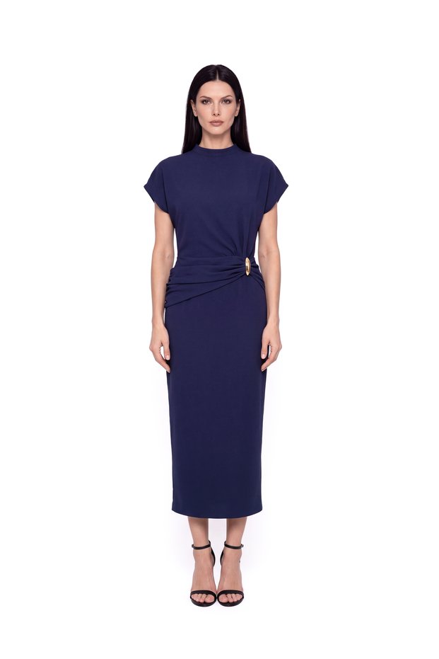 Rochie midi bleumarin