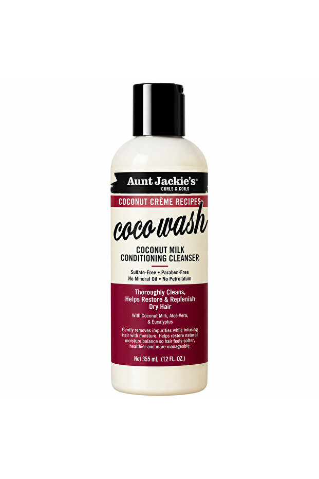 Curls Coils Coconut Creme Recipes Coco Wash Coconut Milk Conditioning Cleanser (355ml)