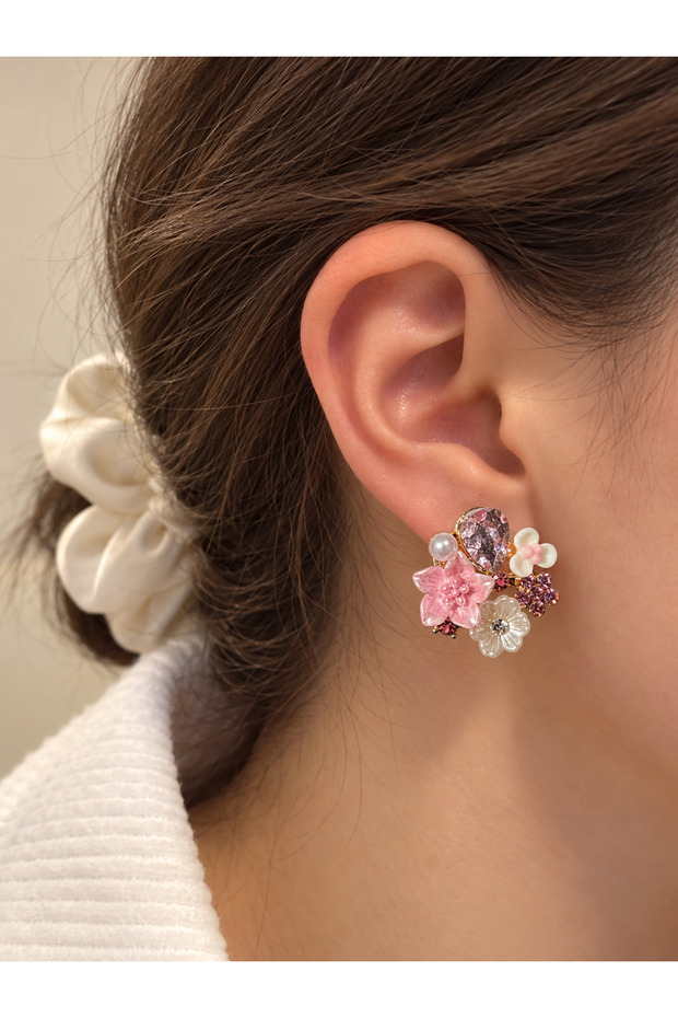 Imported Flower Garden Marquise Cut Women's Earrings Special Series