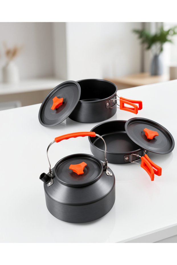 Camping Cooking Set Lightweight Aluminum 1 L