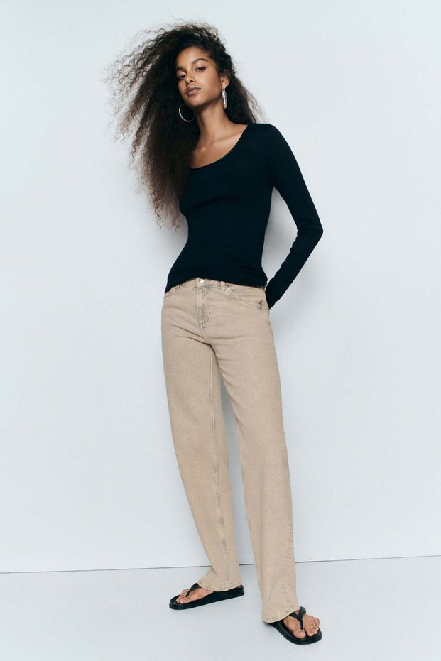 Slim Straight Regular Waist Jeans