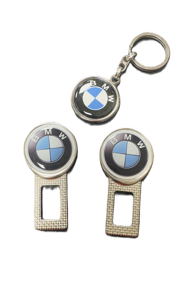 Bmw Metal Buckle 1 Pair and Keychain 1 Piece