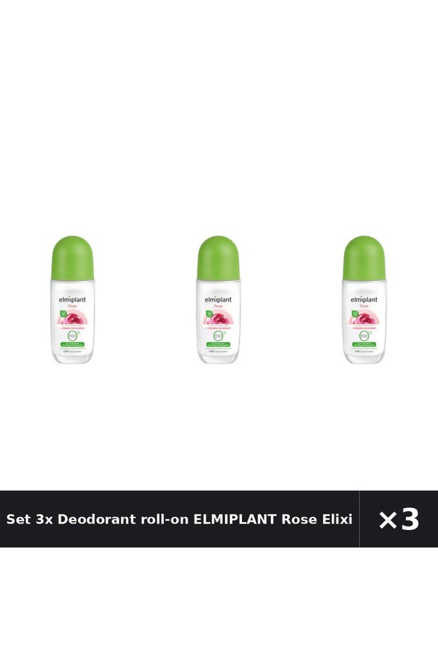Set 3x Deodorant roll-on Rose Elixir , 50ml