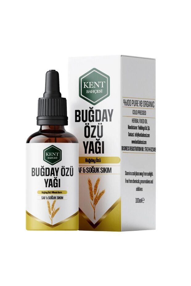 Wheat Germ Oil 100 ml Cold Pressed 100% Pure Natural and Additive-Free Cold Press Wheat Germ Oil