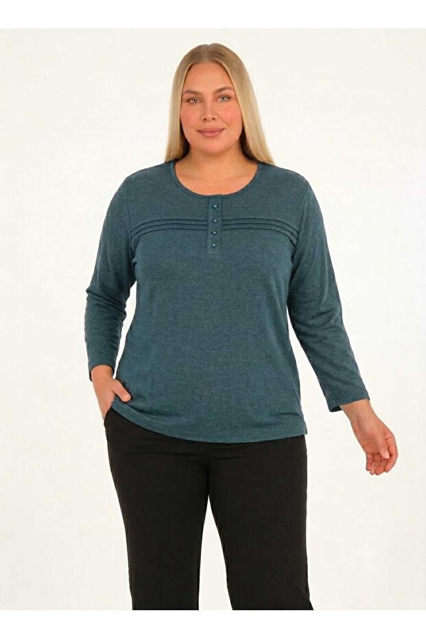 Women's Clothing Mother Cotton Winter Lycra Striped Blouse Long Sleeve