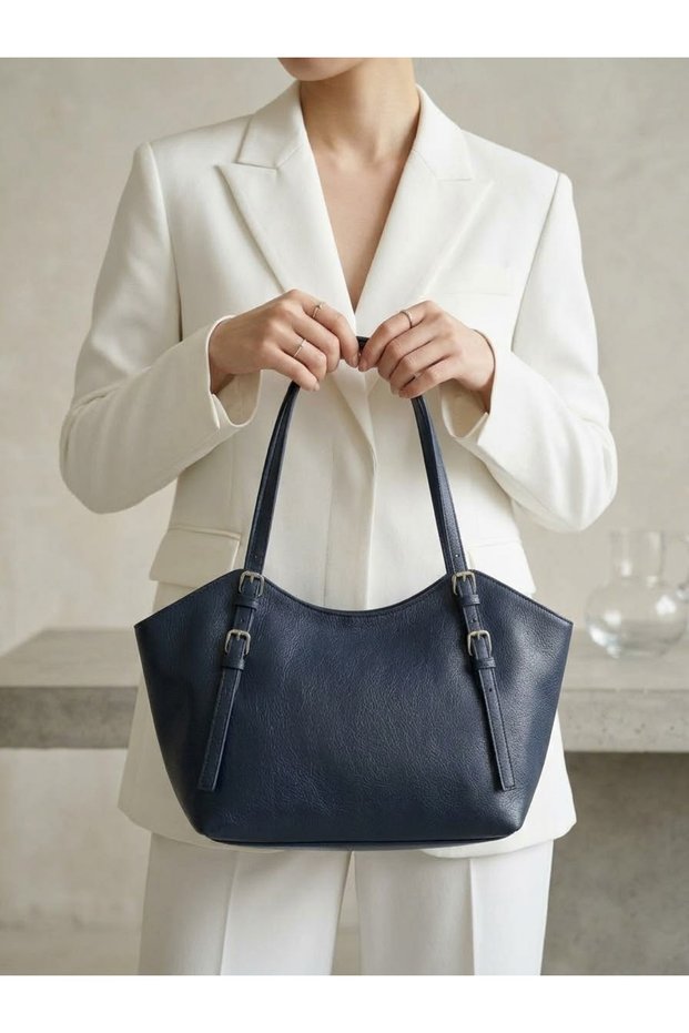 Women's Shopper Leather Shoulder Bag