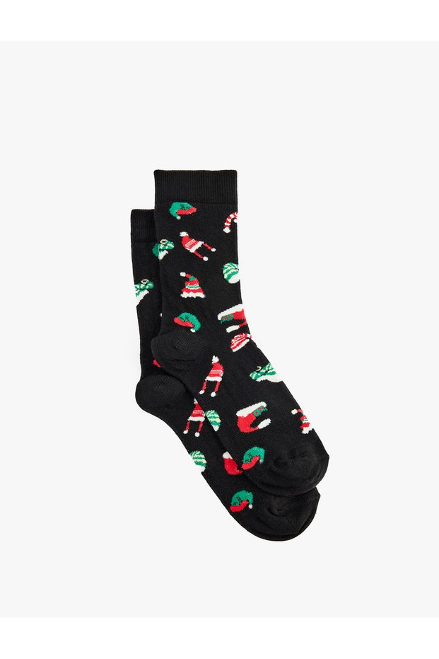 New Year's Themed Patterned Socks