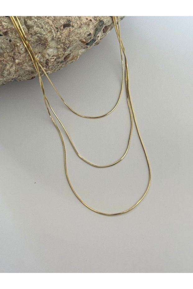 3-Piece Chain Stainless Steel Necklace