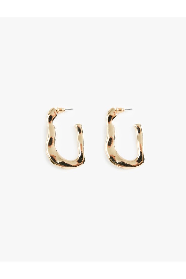 Abstract Hoop Earrings