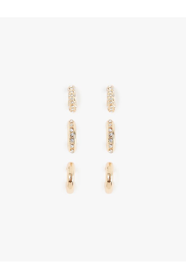 3-Piece Ring Stone Earring Set