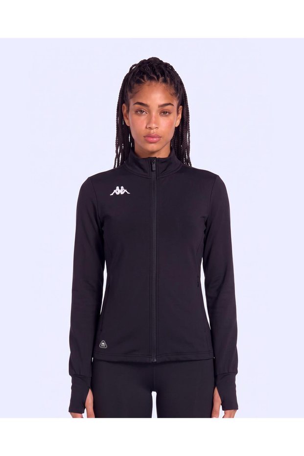 İgav Pro Tur Women's Black Regular Zippered Tracksuit Top