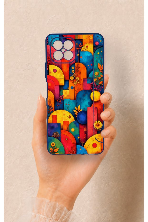 Omix X600 Compatible Colorful Geometric Floral Pattern Silicone Case