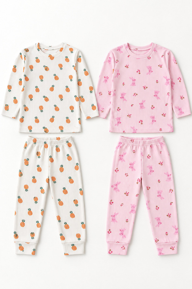 Girls' Pajama Set Comes in 2 Sets