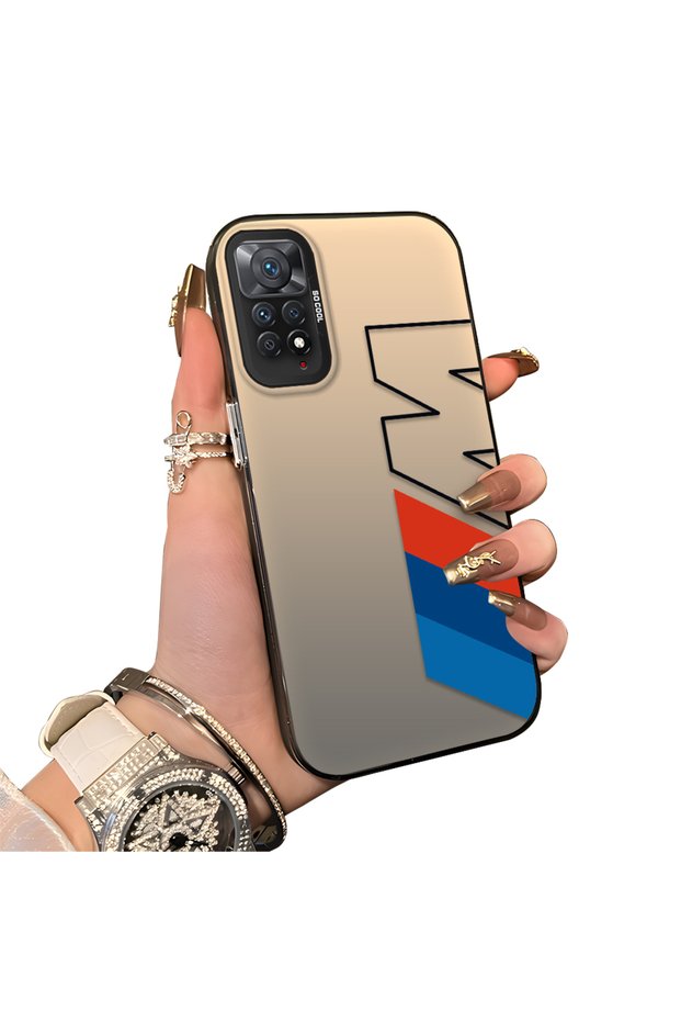 Poco X5 Pro 5g Compatible Silicone Edge Hard Back Case Bmw Patterned Couple Phone Case