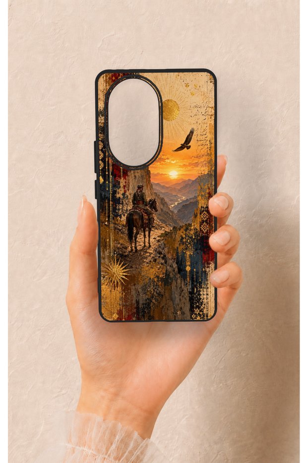 Honor 200 Pro 5g Compatible Steppe Passenger Patterned Silicone Case