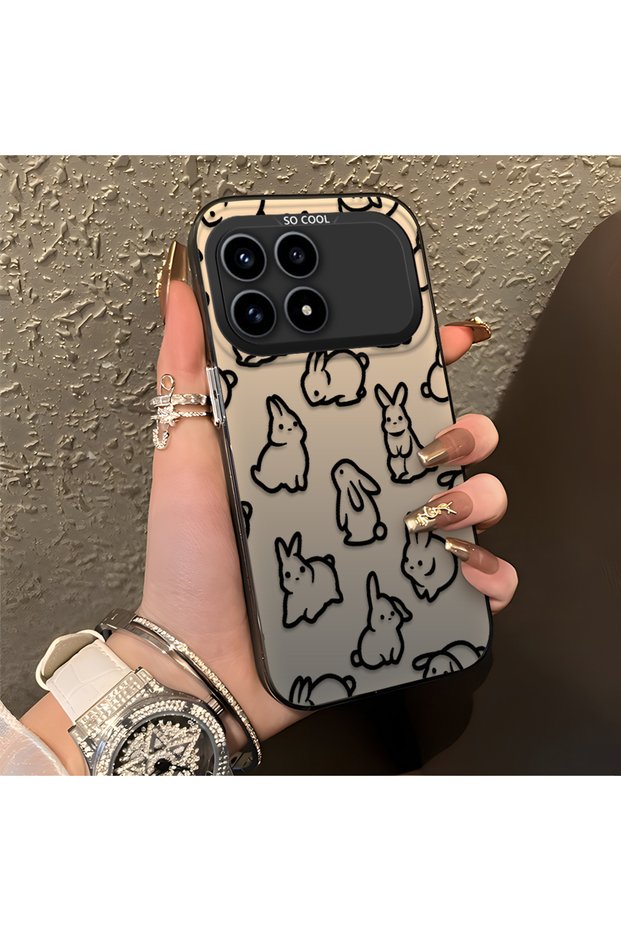 Poco F8 Pro 5g Compatible Children's Style Cute Rabbit Case, Comprehensive Protection, Responsive Keys