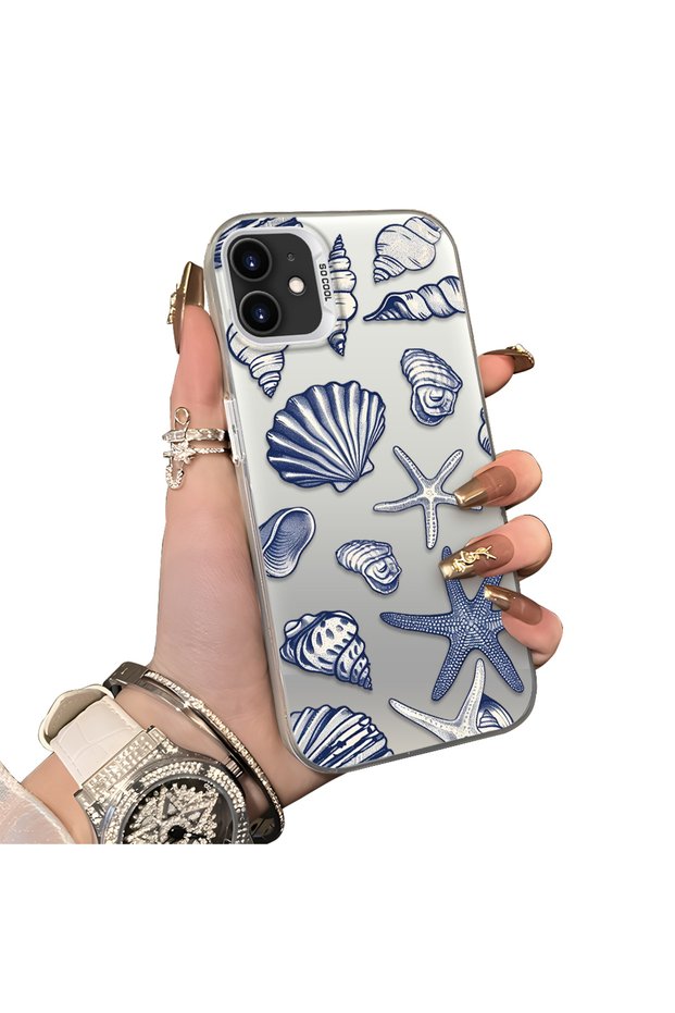 iPhone 12 Pro Compatible Silicone Edge Hard Back Case Shell Patterned Couple Phone Case