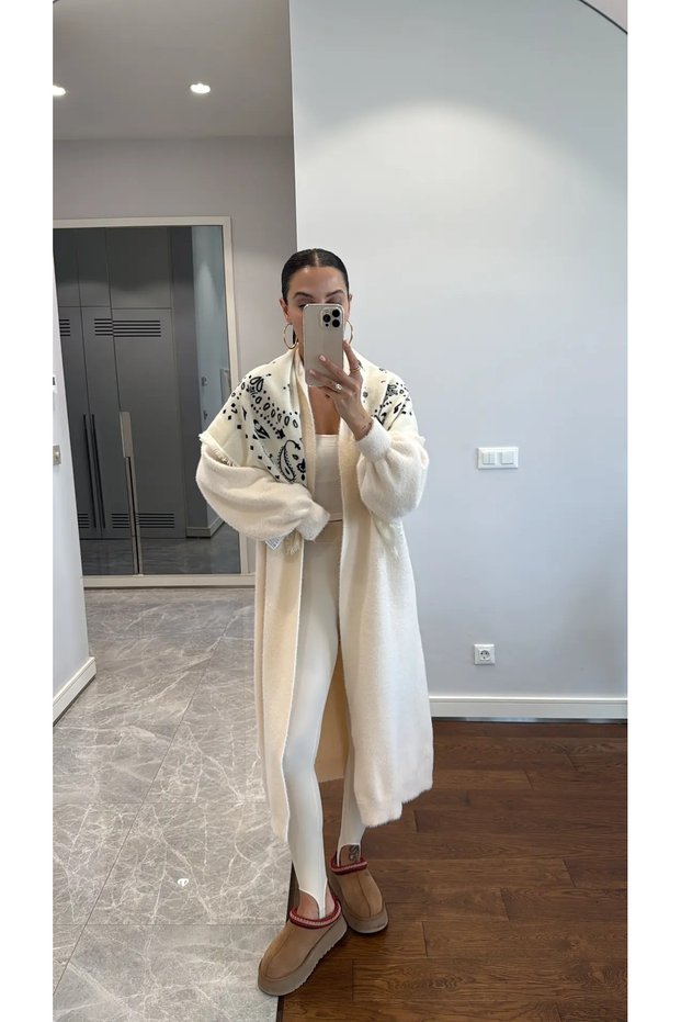 Bearded Long Cardigan