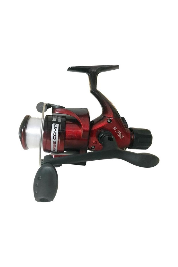 Burley 40 Spin Fishing Reel-Red