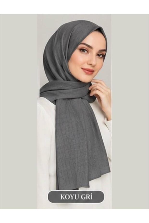 Lerrascarf Shawl Bamboo Kraş Special Stitched Long Seasonal