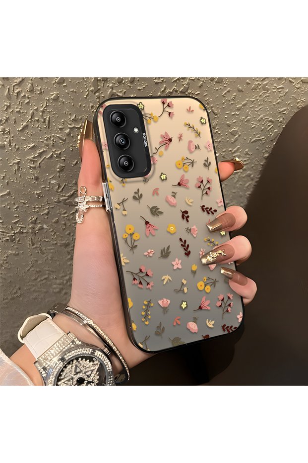 Samsung Galaxy A14 4G/5G Compatible Simple and Stylish Small Floral Pattern Phone Case, Shockproof