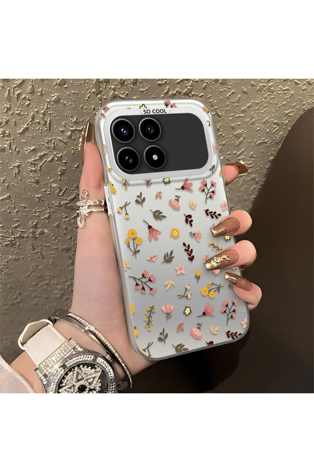 Poco F8 Pro 5g Compatible Simple Stylish Little Flower Pattern Phone Case, Shock Protection