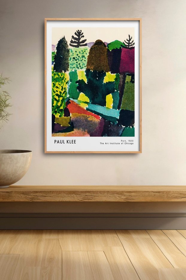 Paul Klee Park Painting Framed Poster Modern Art Wall Decor Klee40