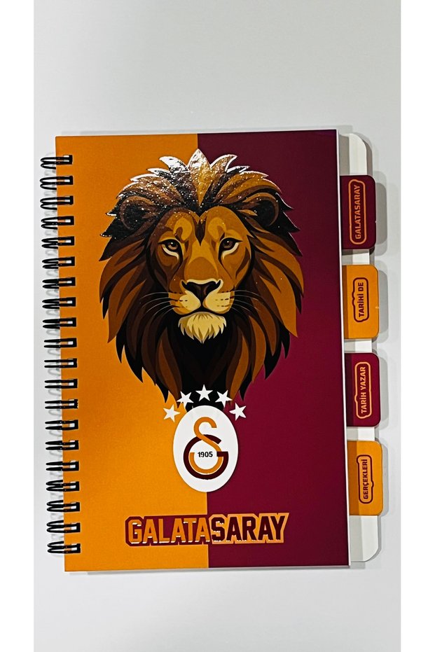 Licensed Gs Printed 11.5*18cm Spiral Separator, 4 Bookmarks, 80 Sheets, Lined Cardboard Cover Notebook, 1 Piece