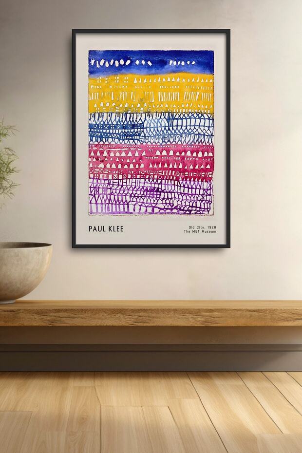 Paul Klee Old Town Painting Framed Poster Modern Art Wall Decor Klee18