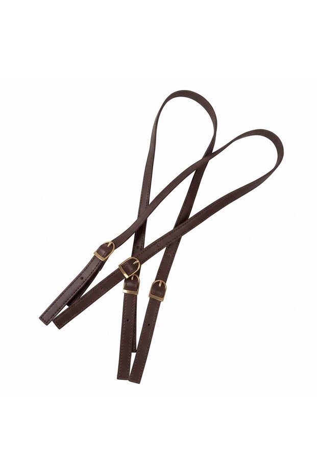 Zara Model Gift Series Leather Bag Strap (Pair) - Dark Brown
