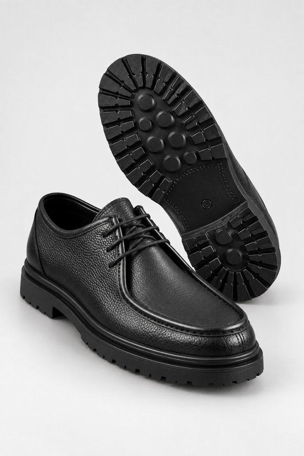Walton Genuine Leather Lace-Up Thick Sole Men's Daily Classic Casual Shoes