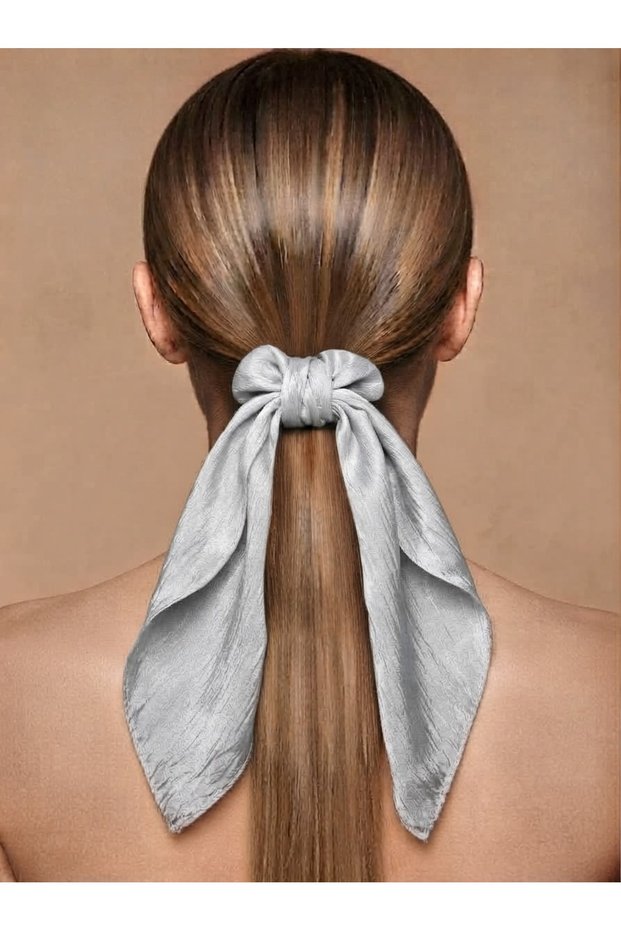 Bowknot Ribbon Hair Clip - Long Bow Elastic Hair Clip