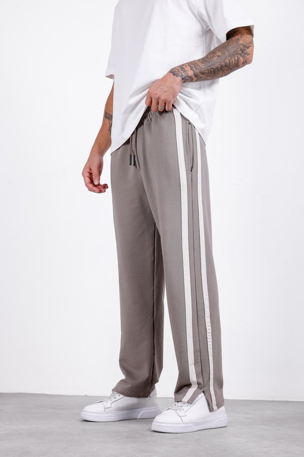 Men's Baggy Compak Fabric Side Stripe Sweatpants - Pack of 2