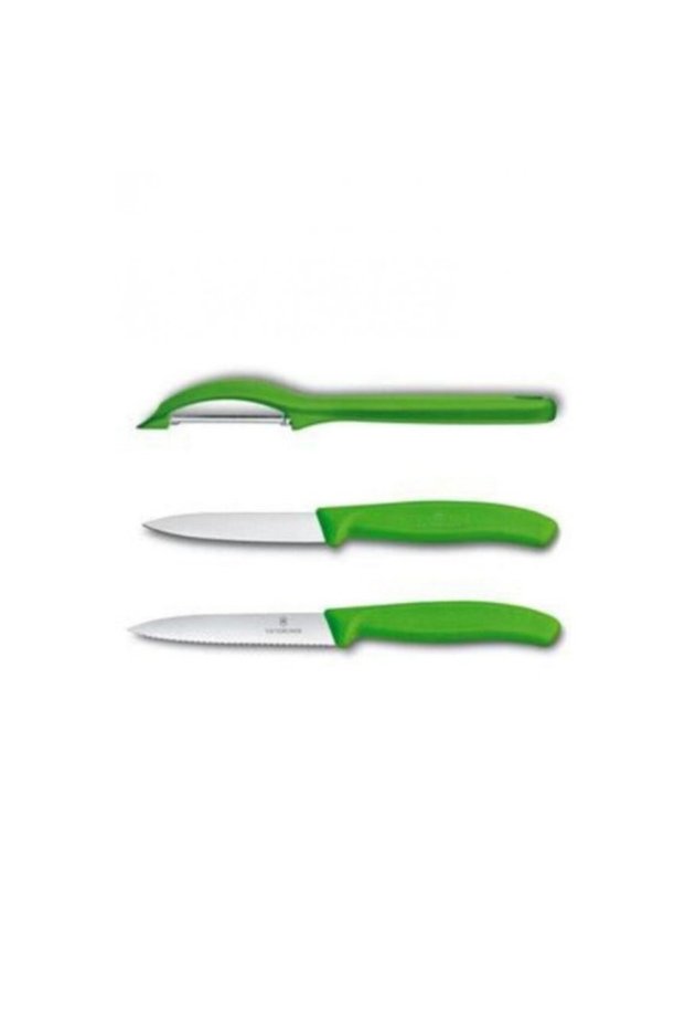 Green Peeler and Paring Knife Set