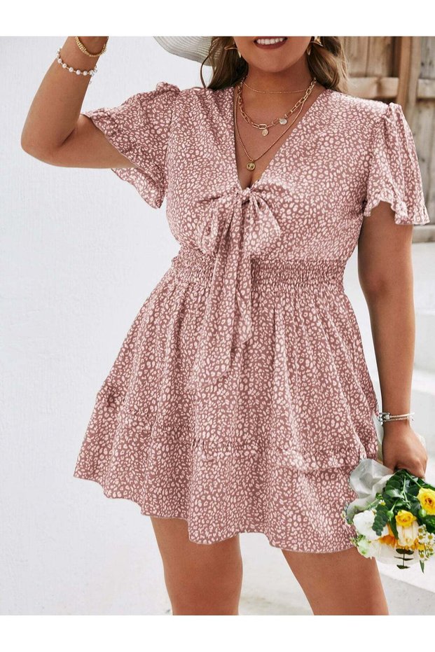 Rochie mini, mix culori