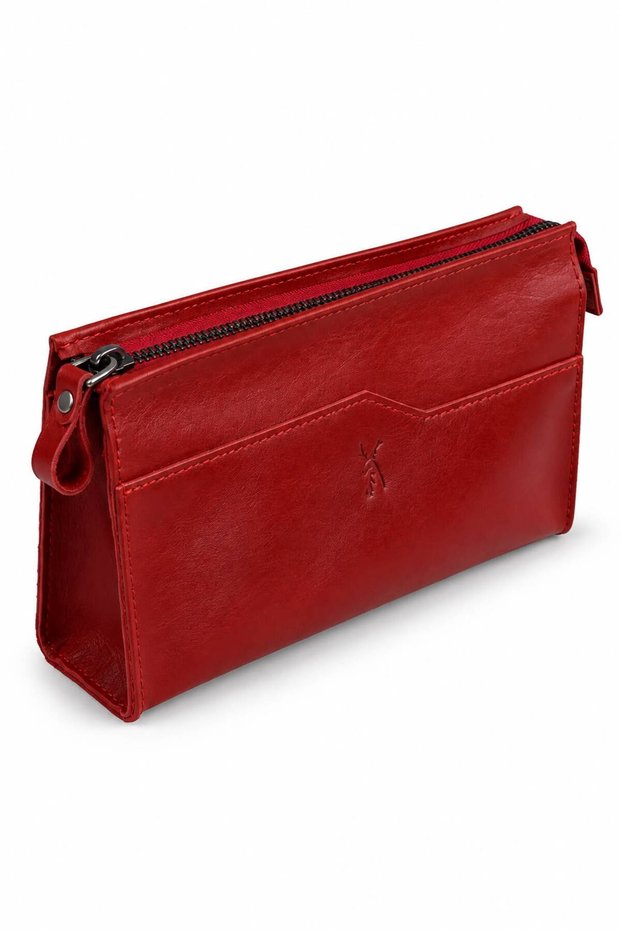 Ares Model 100% Genuine Calf Leather Men's Bag with Hand Grip Handle, Dimensions 14cm X 20 cm X 5 cm