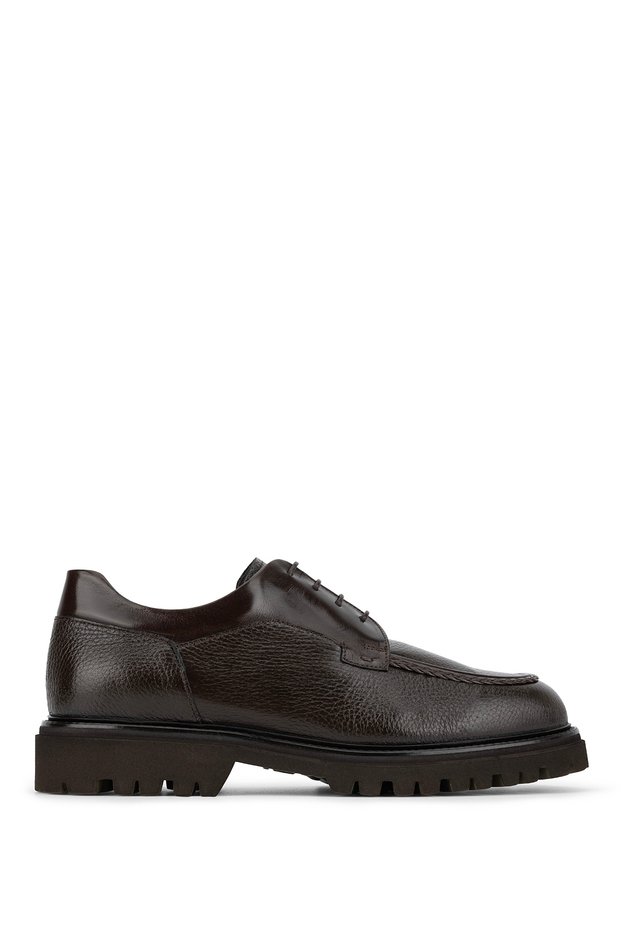 Men's Genuine Leather Brown Casual Shoes