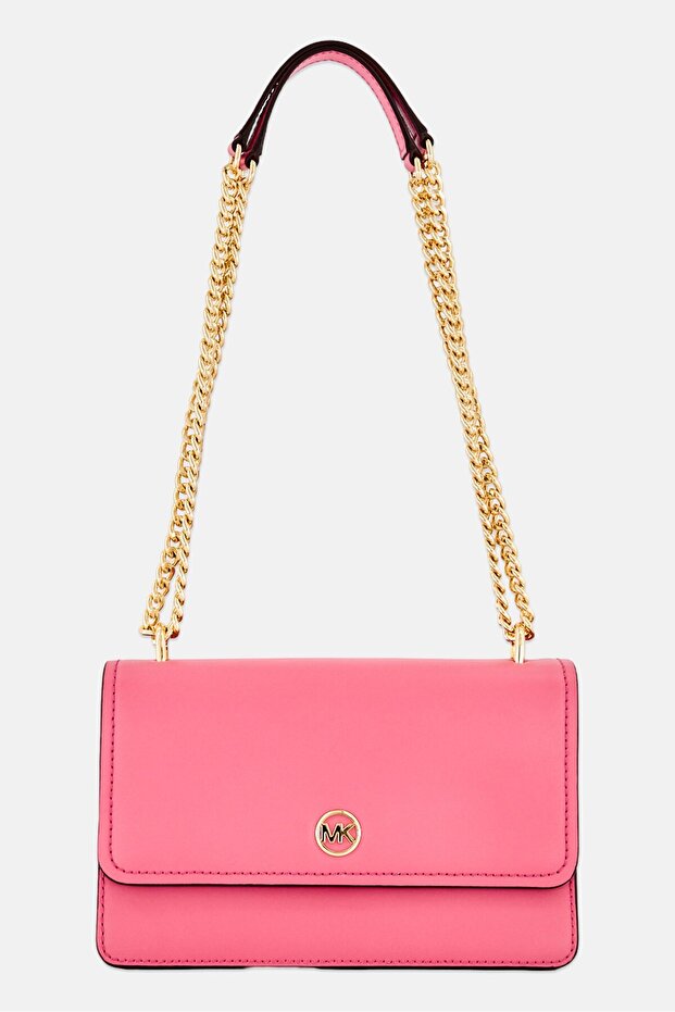 Women Abbot Brand Logo Cross Body Bag, Old Rose