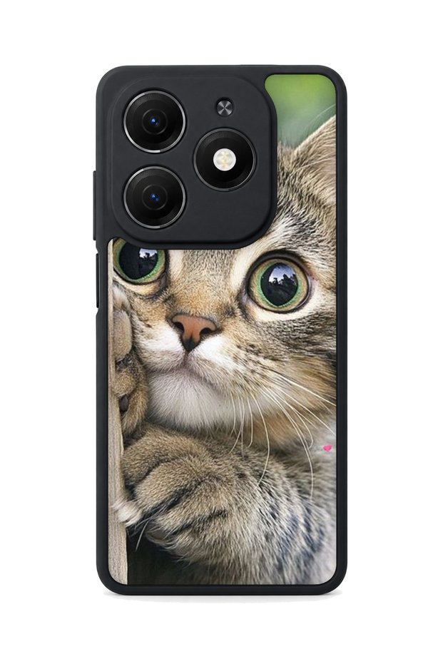 Spark 20 Compatible Printed, Matte Black, Soft Silicone, Protective, Shock Absorbing Cover, Case