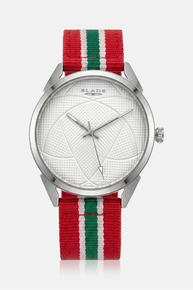 Men 3697GSW6N Nylon Analog Watch 40 mm, Multicolor