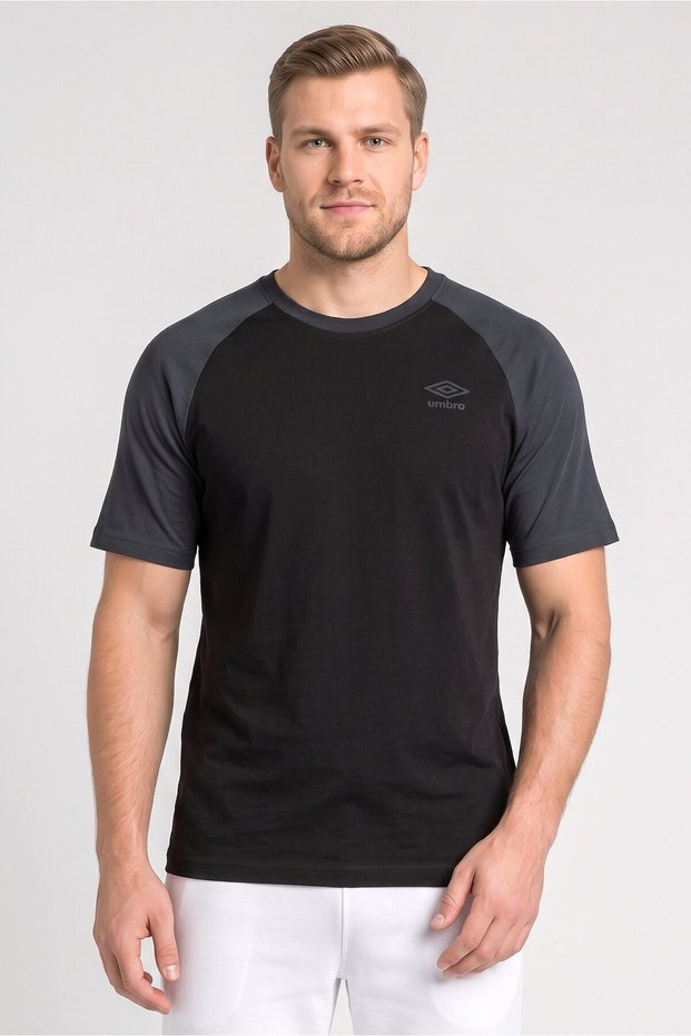 Men Sportswear Fit Short Sleeve Outdoor T-Shirt, Black