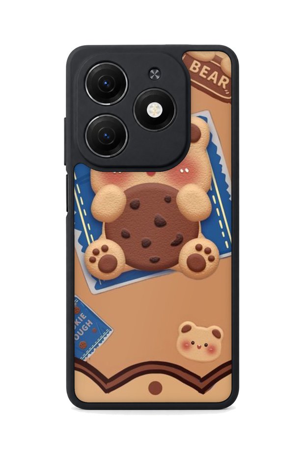 Spark 20 Compatible Printed, Matte Black, Soft Silicone, Protective, Shock Absorbing Cover, Case