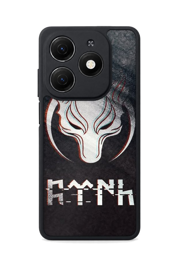 Spark 20 Compatible Printed, Matte Black, Soft Silicone, Protective, Shock Absorbing Cover, Case