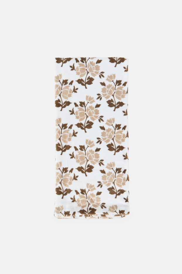 2 Pieces Floral Pattern Kitchen Towel, Multicolor