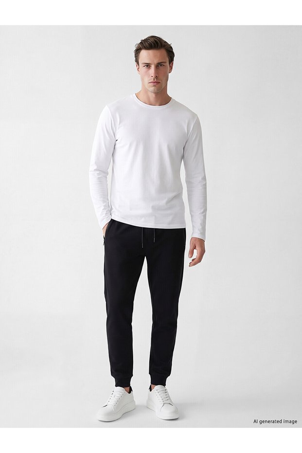 Peak New Season Black Regular Fit Men's Jogger Sweatpants