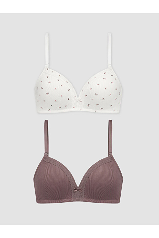 Uzg Store's Style-Conscious Women's Triangle Bra Without Underwire and Padding, Pack of 2